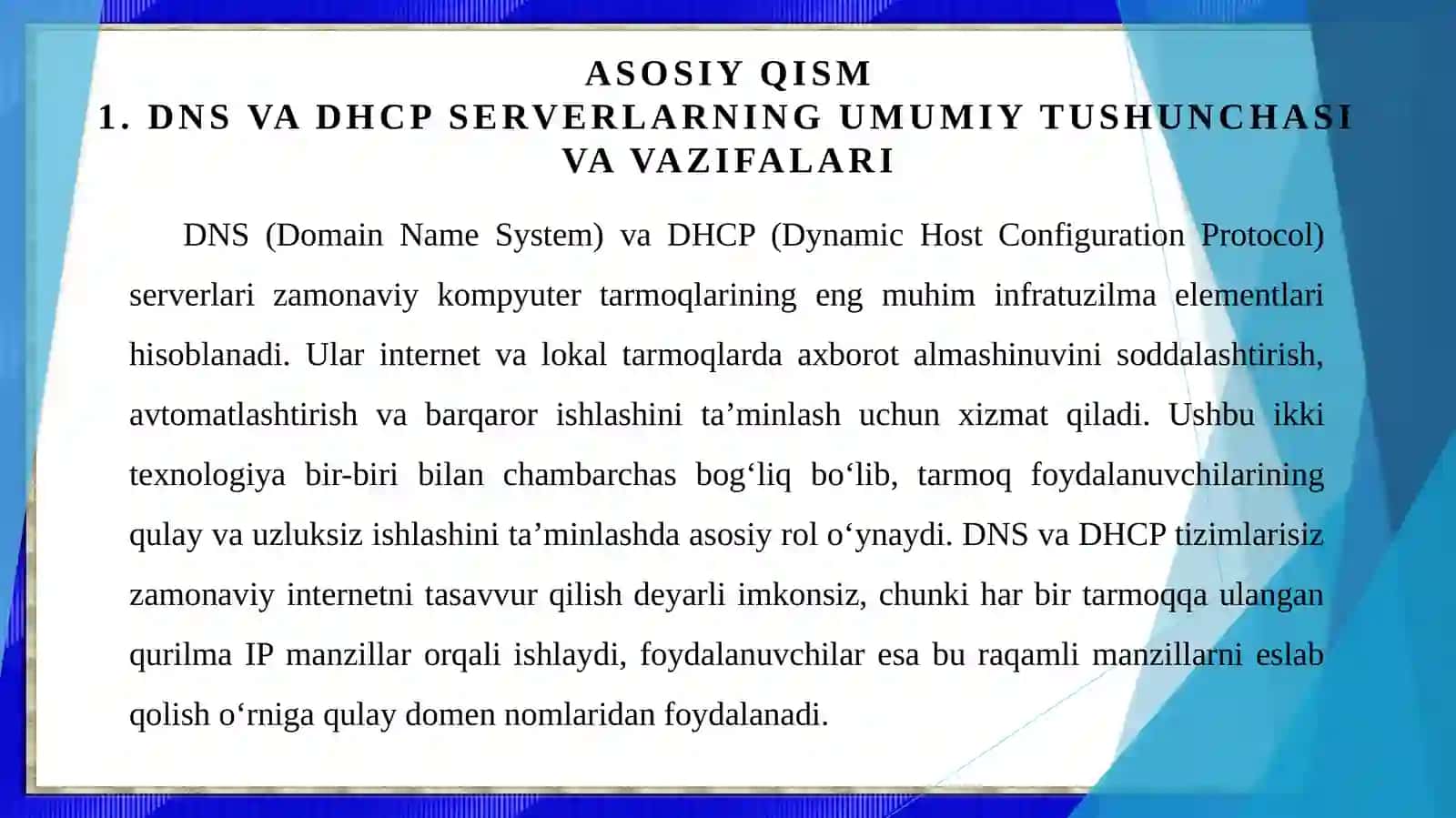 DNS va DHCP server xizmatlarining ishonchliligi va xavfsizlik muammolari 4