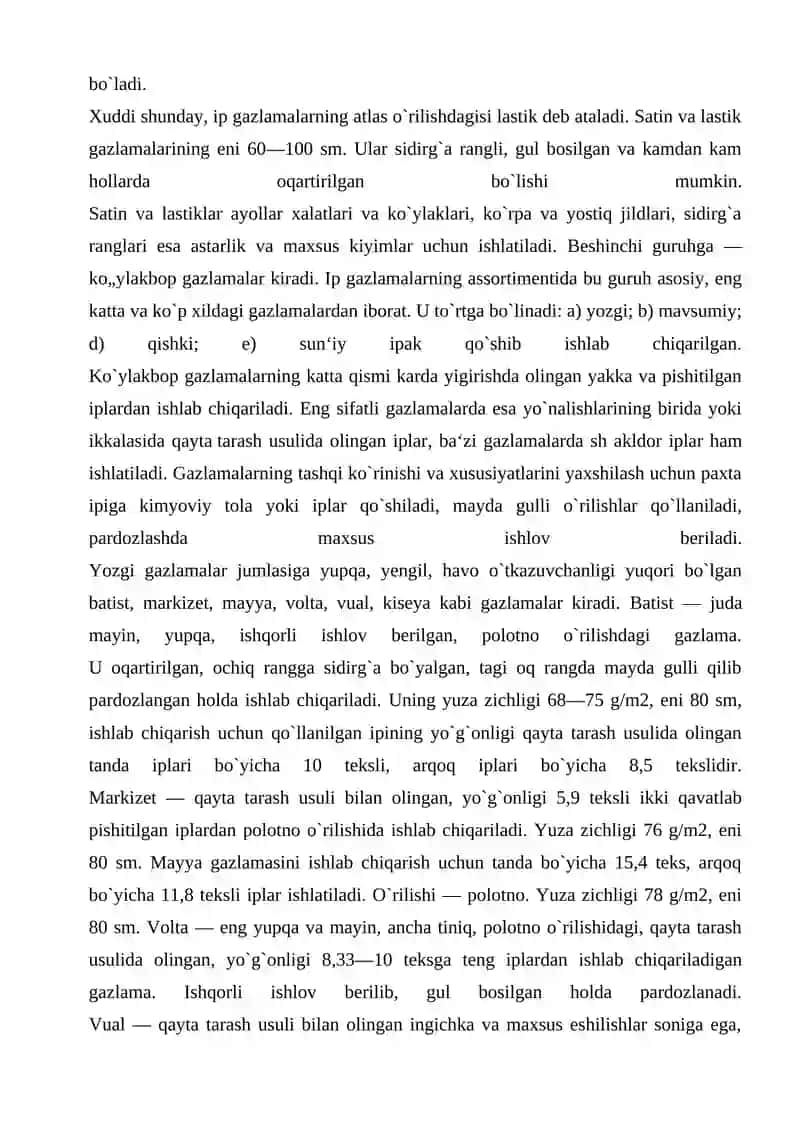 Yengil sanoat sanoati sohasi 4