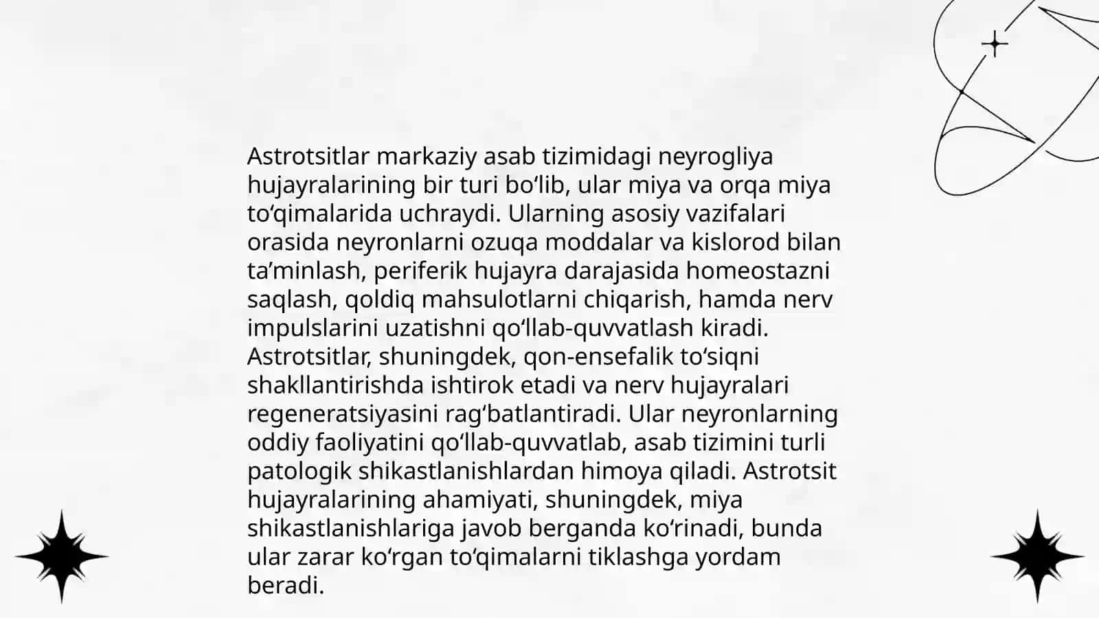Neyrogliya hujayralarning xillari va funksiyalari 4