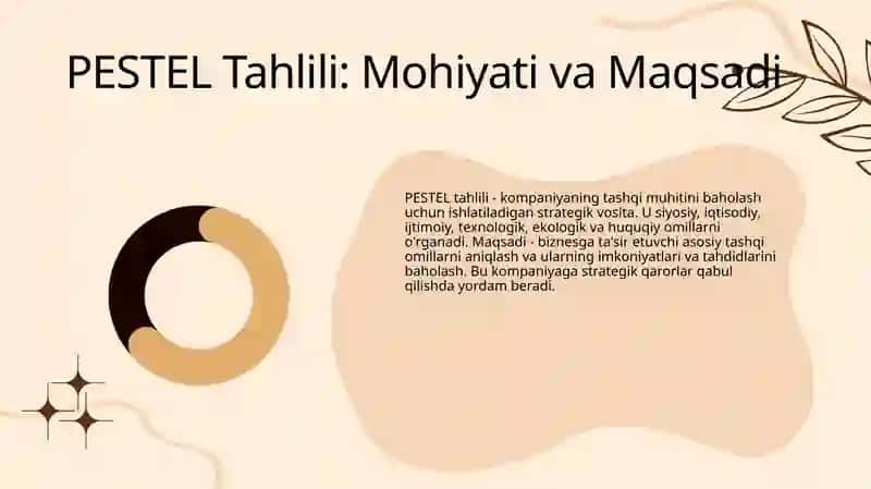 PESTEL TAHLILI AMALIYOTI 4