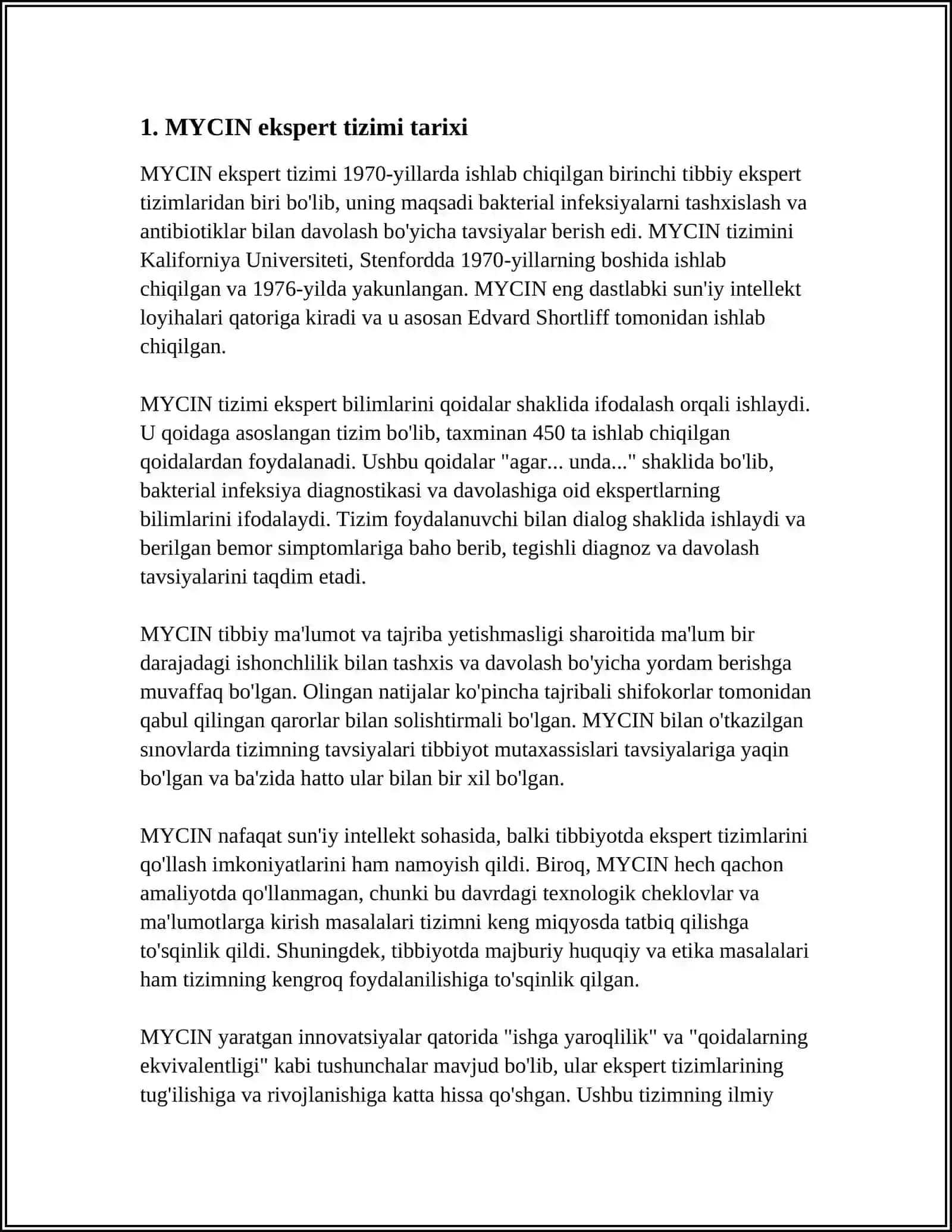 MYCIN-EMYCIN-TEIRIAK-RUFF-NERMYCIN EKSPERT TIZIMI 4
