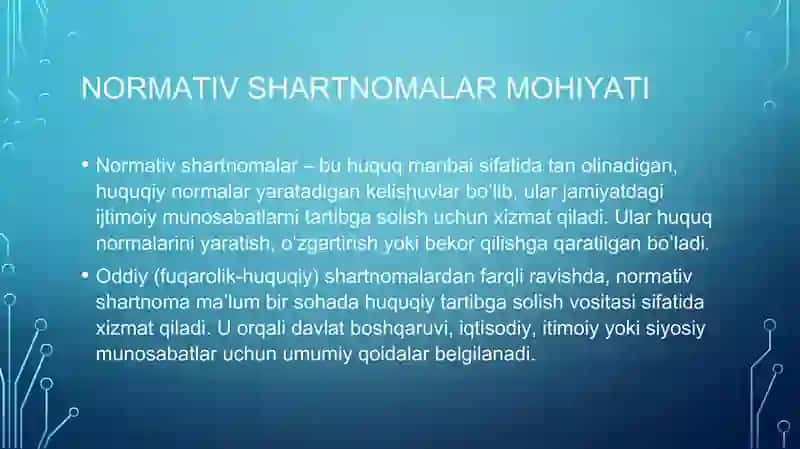 Normativ shartnomalar 4