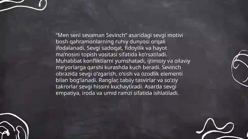 Men seni sevaman Sevinch 4