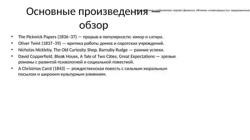 Творчество Чарльза Диккенса 4