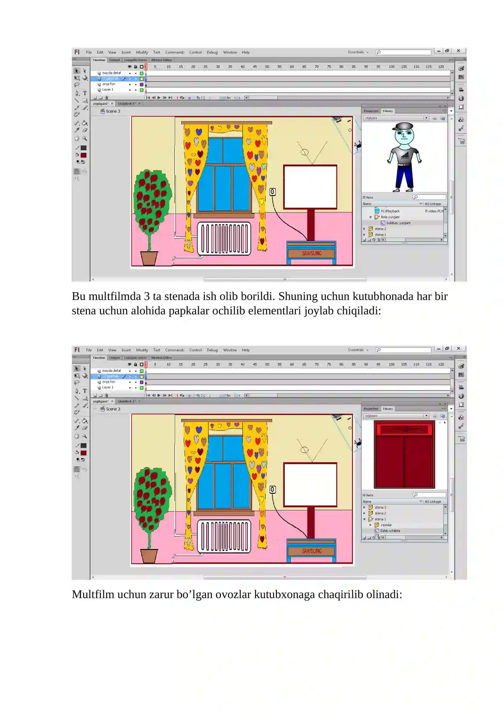 Amaliy ish 21: Adobe flash dasturida animatsion multfilm yaratish 4