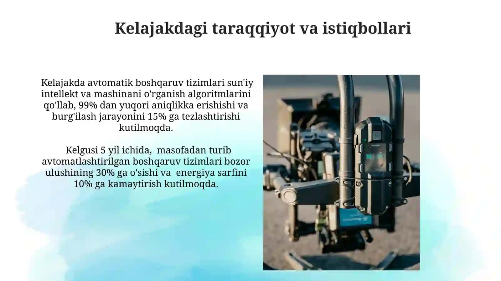 Yo'naltirilgan burg'ilashni avtomatik boshqaruvi 4