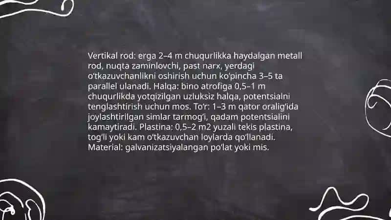 Yerga zaminlash qurilmalari 4