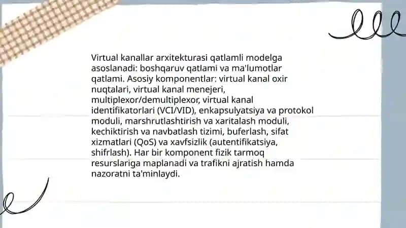 Virtual kanalli tarmoqlar 4