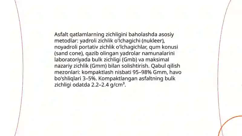 Xitoy yo’l qoplamalari sifatini baholash 4