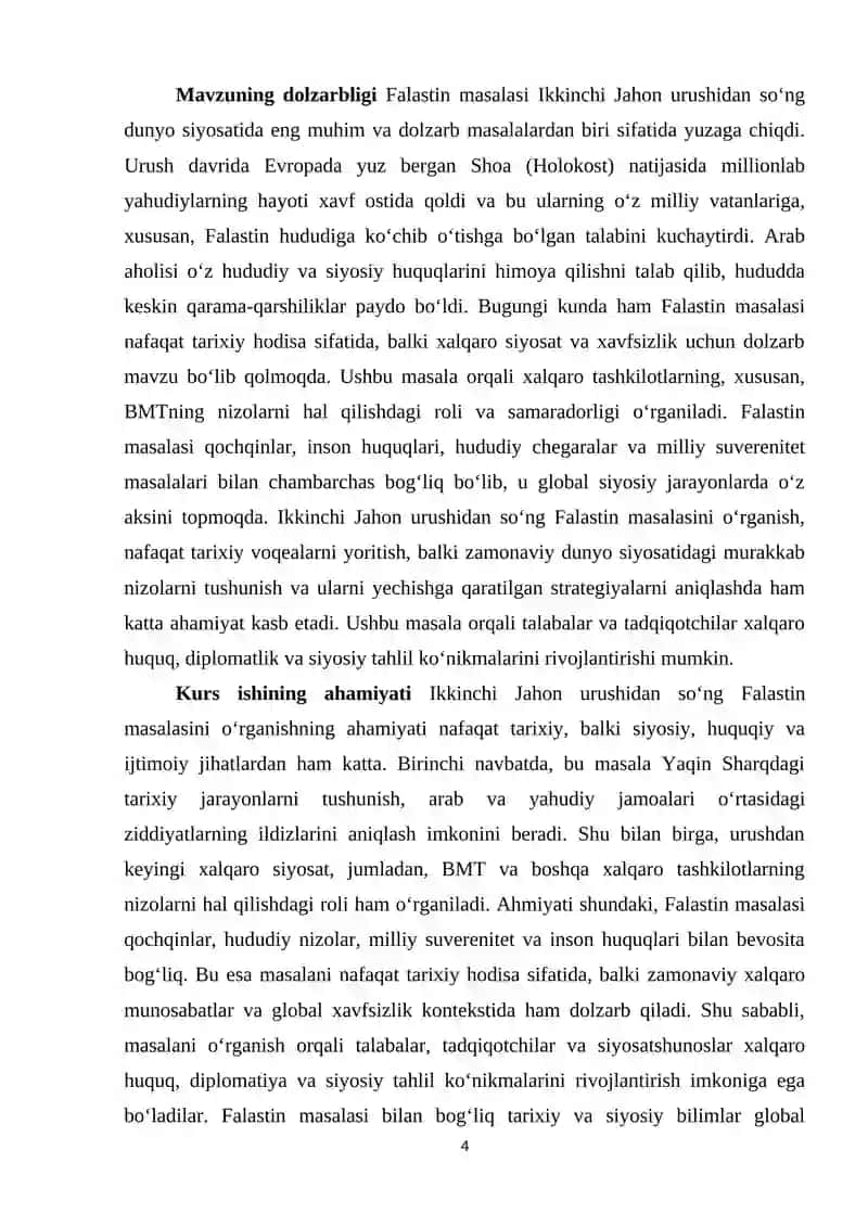 Ikkinchi jahon urushidan so'ng Falastin masalasi 4