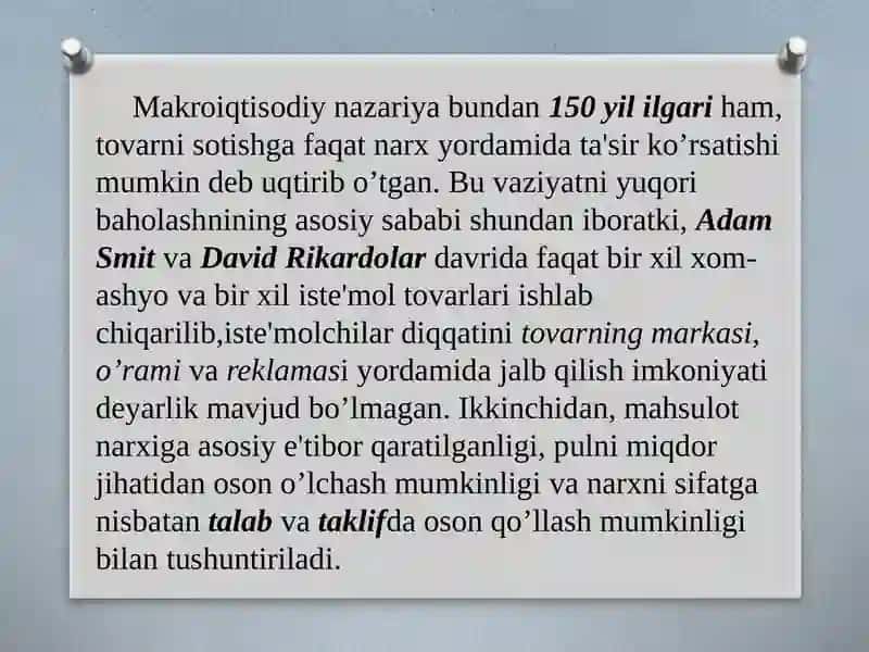 MARKETING TIZIMIDA NARX SIYOSATI 4