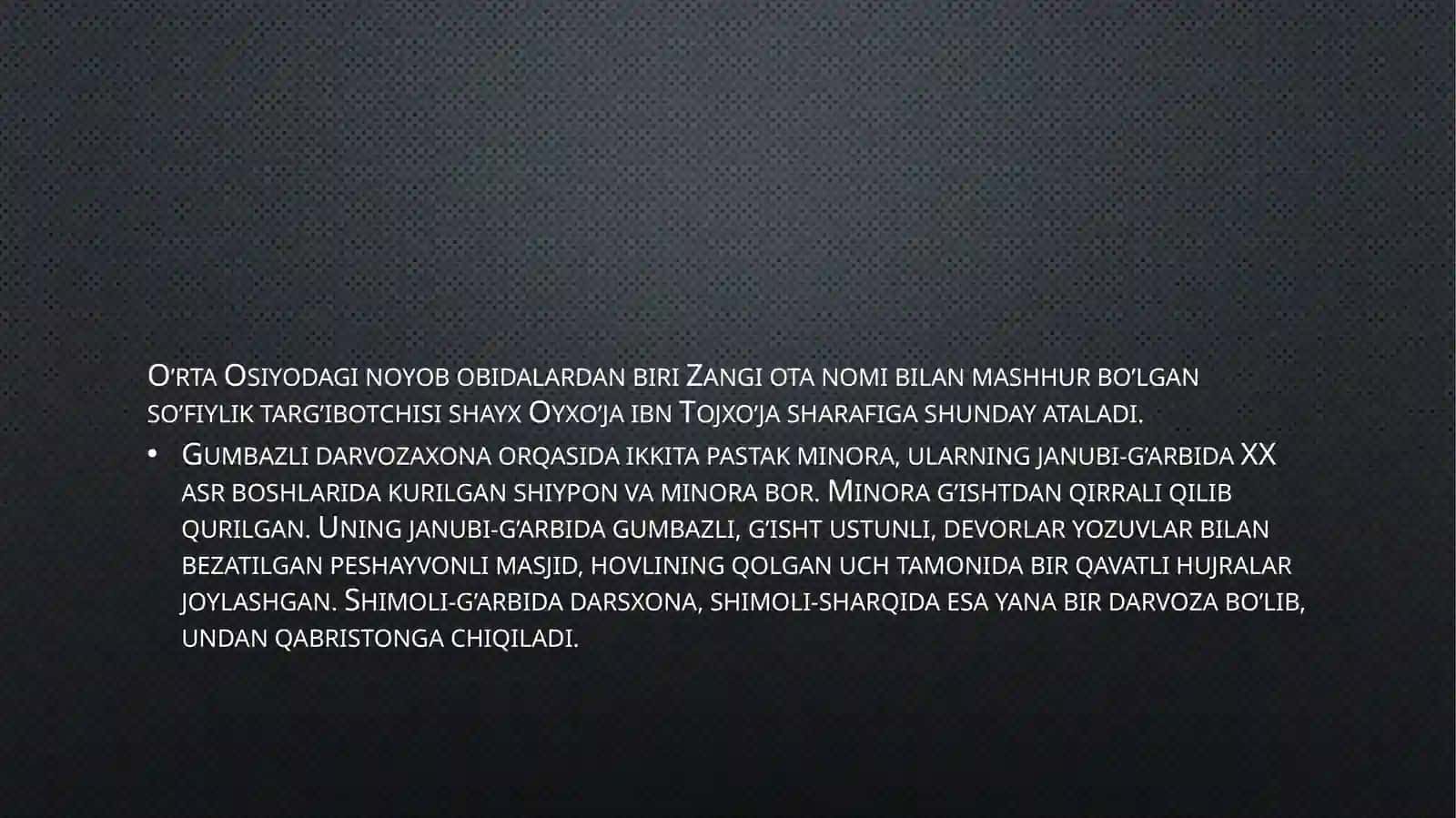 Zangiota ziyoratgohi 4