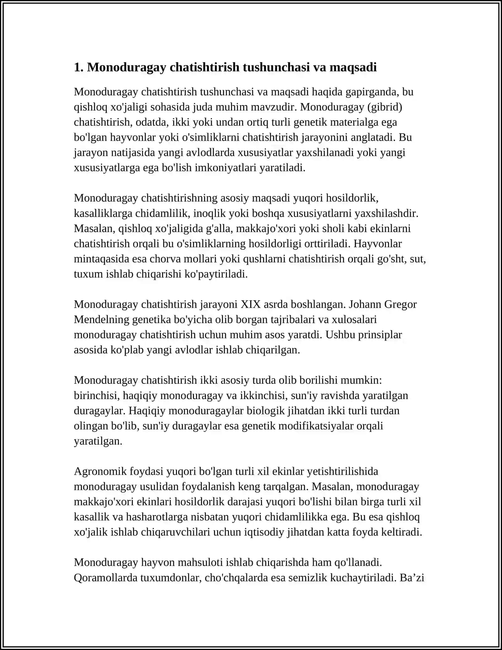 MONODURAGAY CHATISHTIRISH. ALLEL BO'LGAN GENLARNING O'ZARO TA’SIRI. KODOMINANTLIK 4