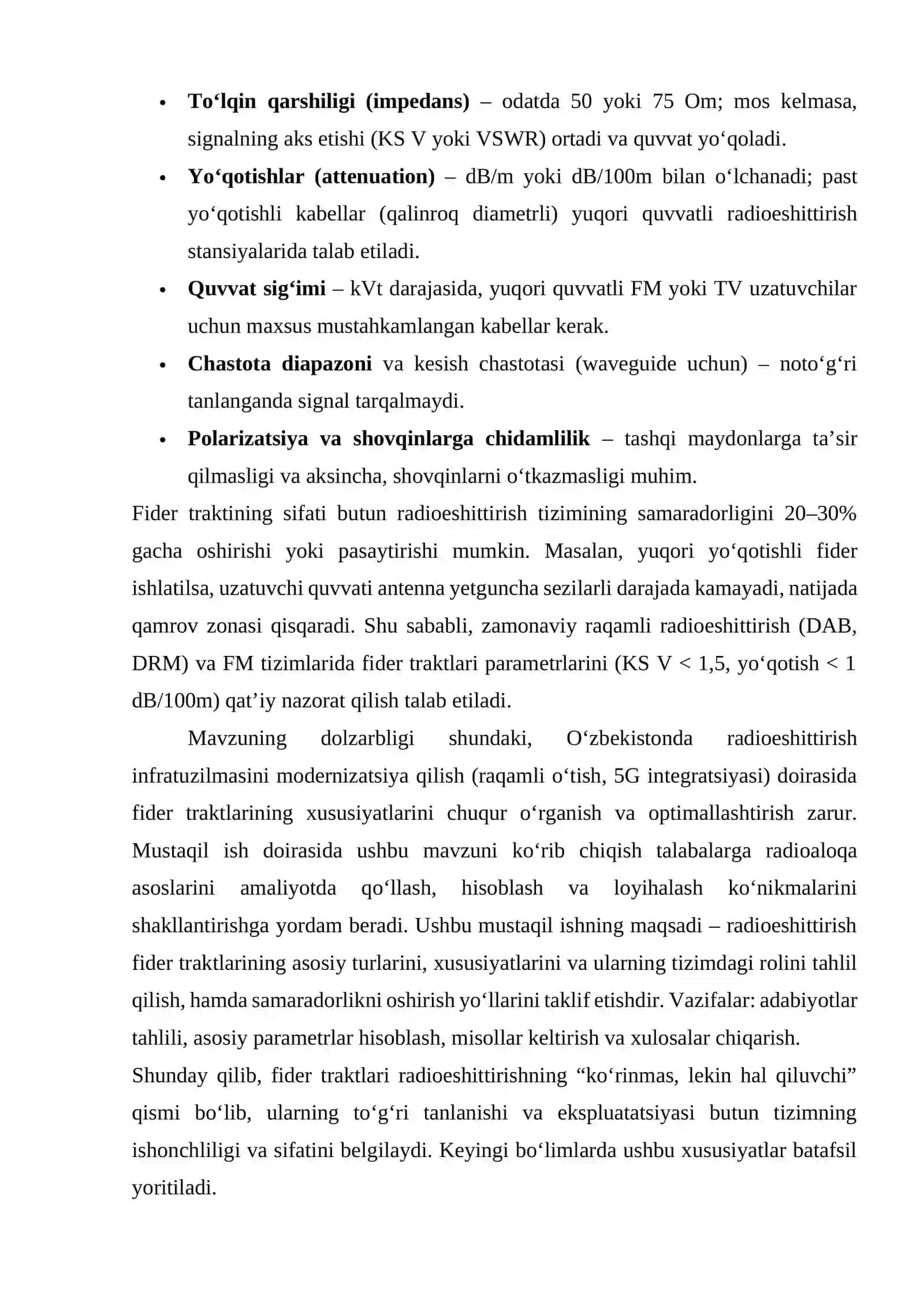 Radioeshittirish fider traktlarining xususiyatlari 4