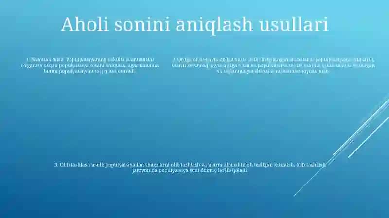Aholi Soni Va Tarkibi Statistikasi 4