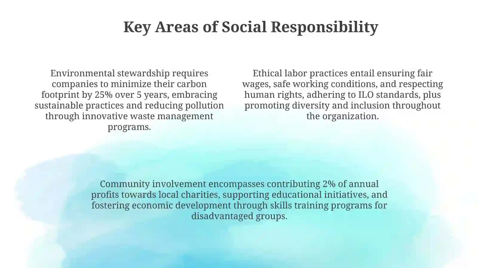Social responsibilities 4