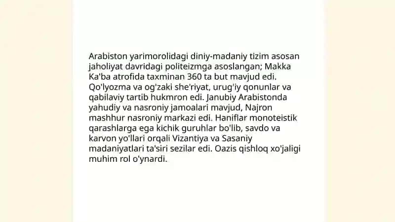 Islom dinining vujudga kelishi.Islom mafkurasi 4