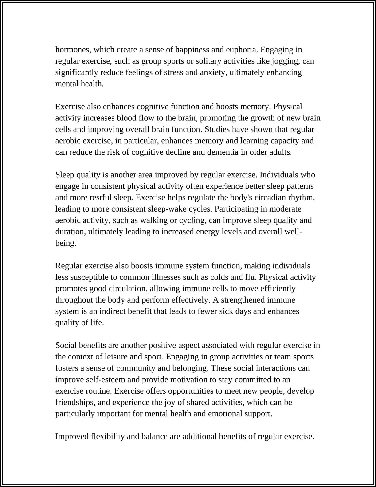 PRESENTATION: LEISURE AND SPORT 4