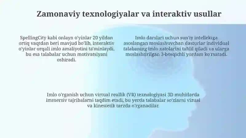 Orfografiyani o'rganishda kreativ metod va usullar 4