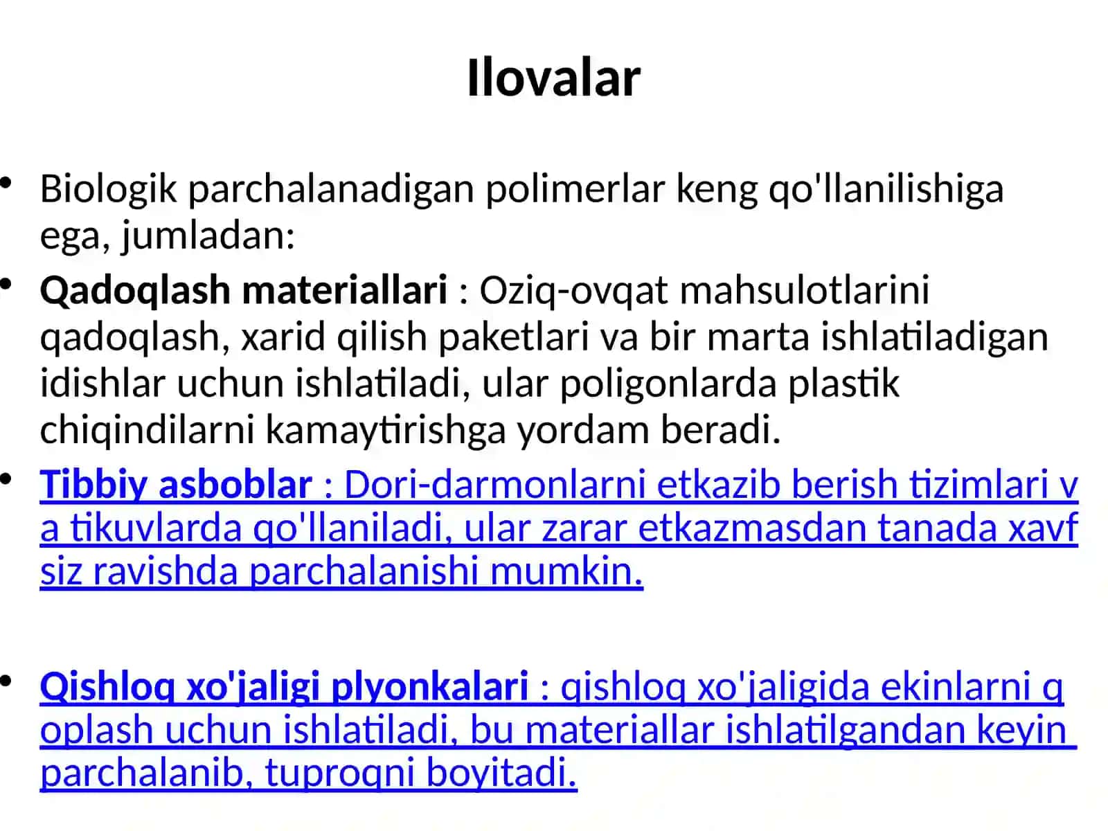 Biologik parchalanadigan polimerlar 4