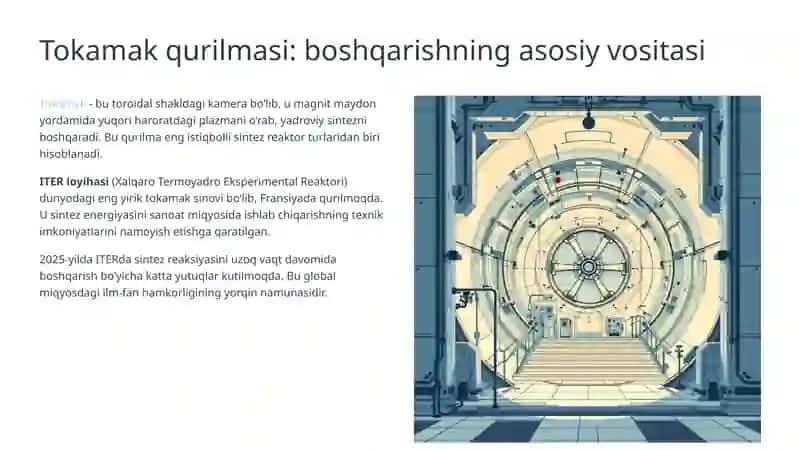 Termoyadro sintez reaksiyalarini boshqarish muammosi 4