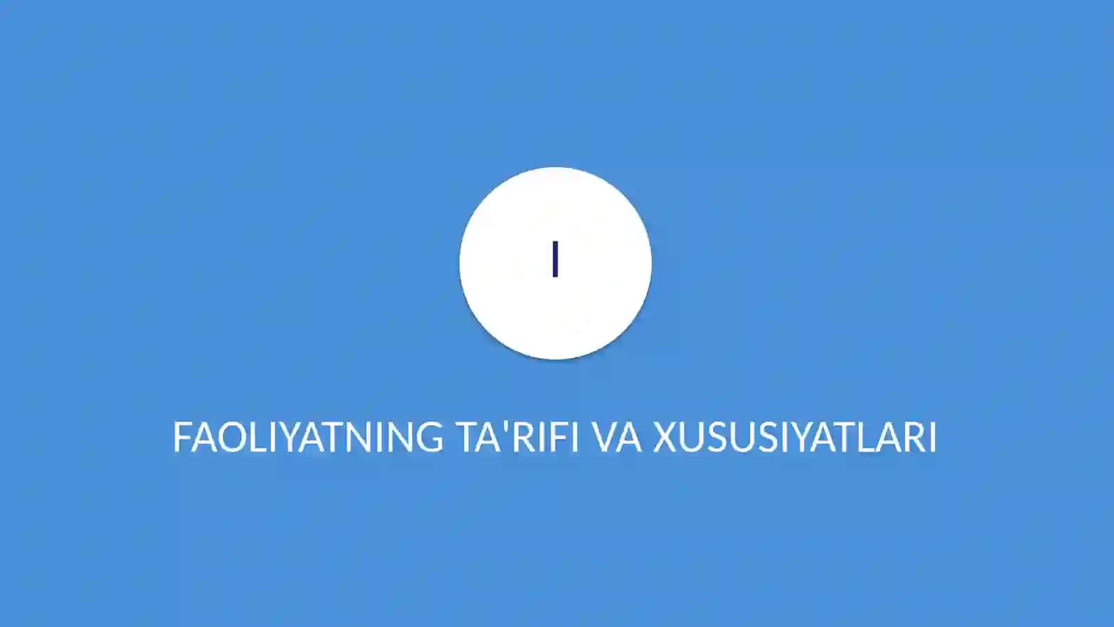 Faoliyat va uning tuzilishi 4
