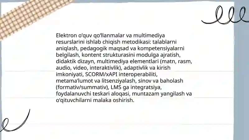 Oʻquv-tarbiya jarayonining axborot-metodik ta'minoti va oʻquv muassasasi tashkiliy- boshqaruv tizimlari avtomatlashtirish va uning istiqbollari 4