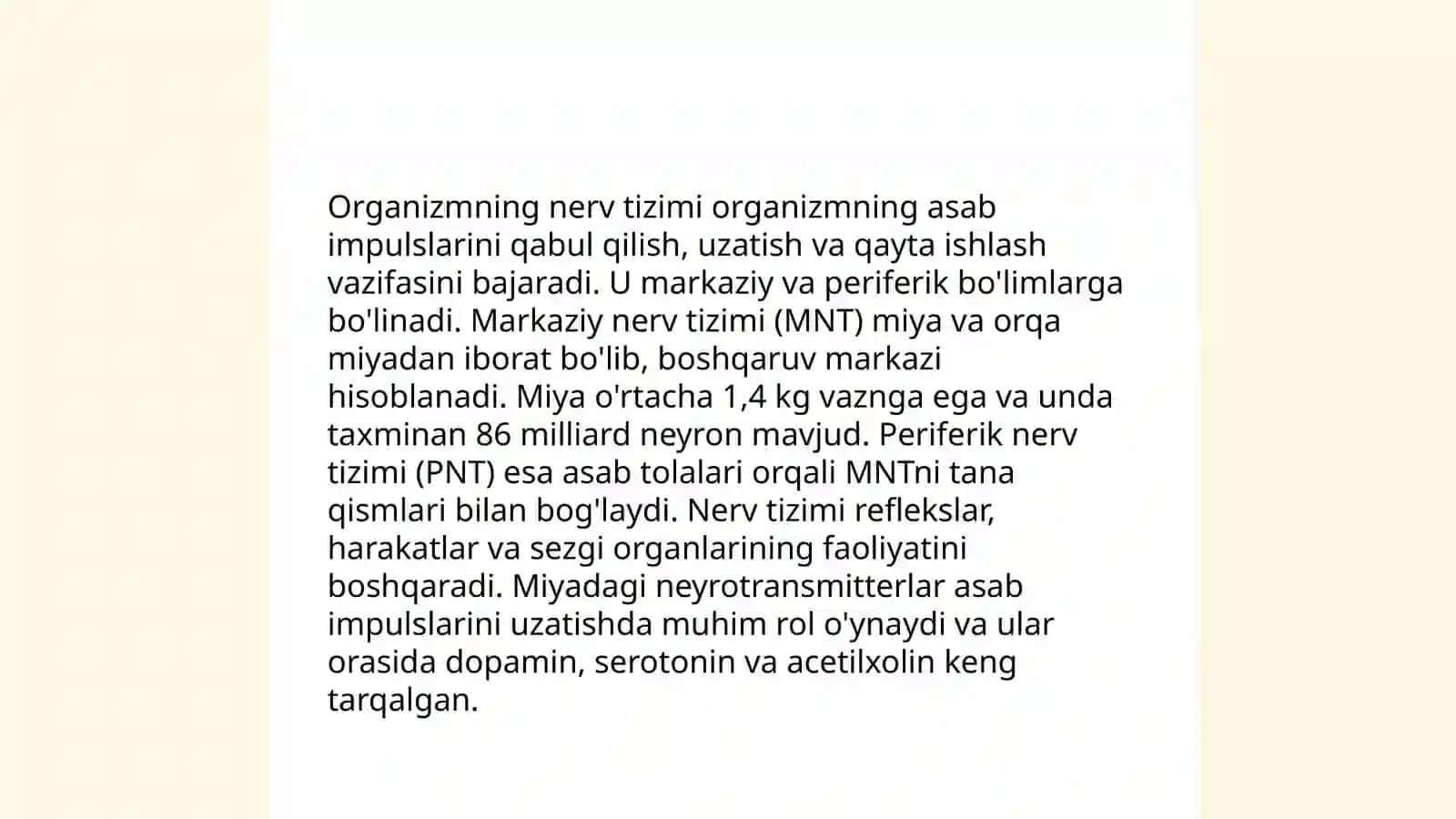 Organizmning nerv, immun-endokrin boshqariluvi 4