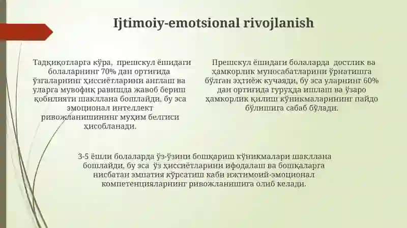 Maktabgacha yoshdagi bolalarning psixologik xususiyatlari 4