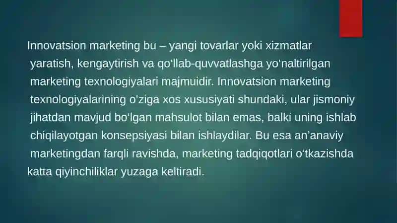 Innovatsion marketing 4