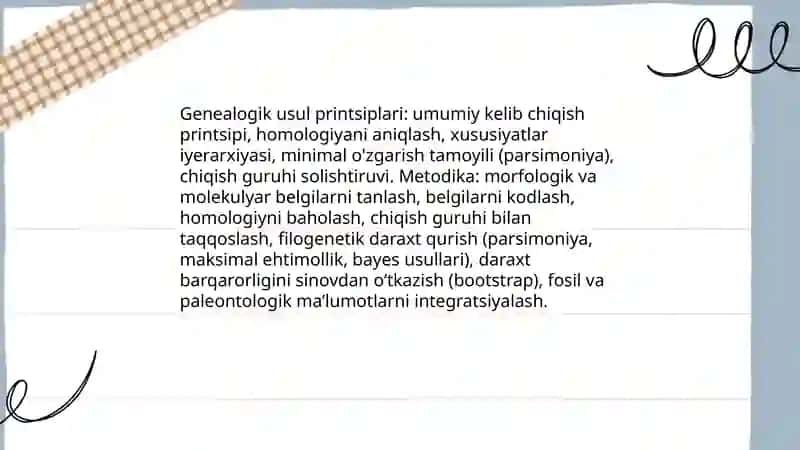 Genealogik usul. Irsiylanish xillari 4