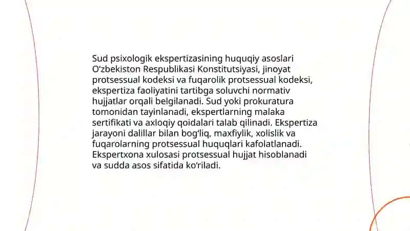 Sud psixologik ekspertizasining zarurati 4
