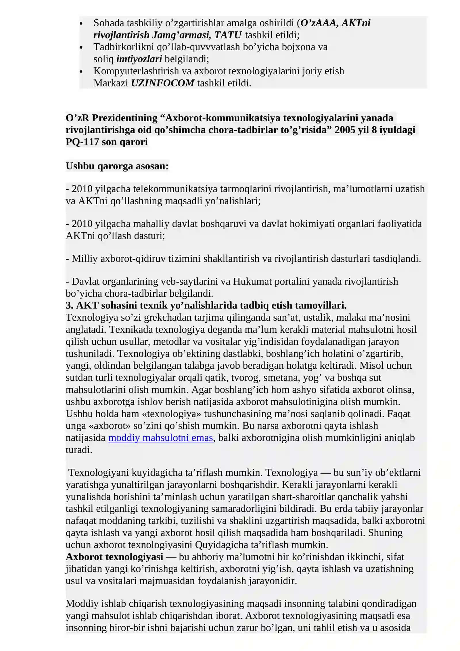 2-mavzu: AKTning asosiy vazifalari 4
