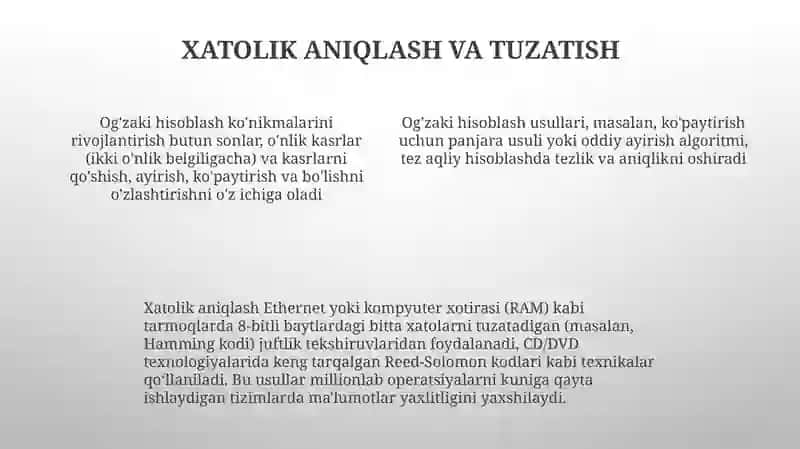 Og'zaki va yozma hisoblash malakalarini shakllantirish 4