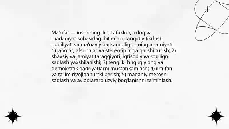 Jaholatga qarshi maʼrifat 4