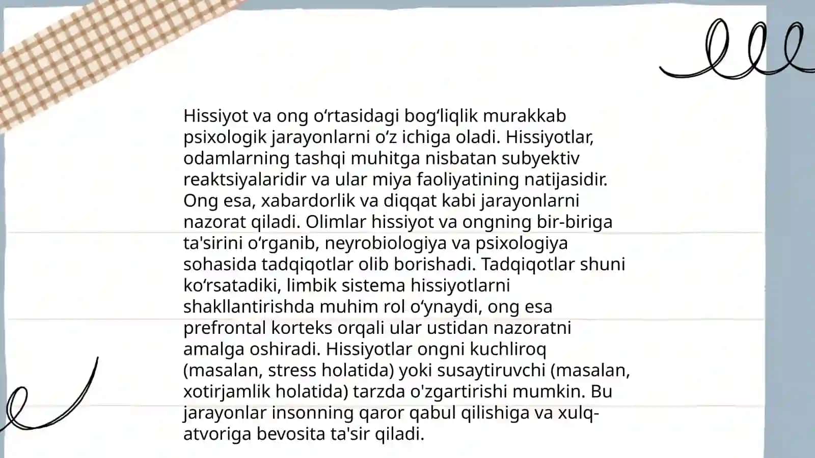 Hissiy bilish jarayoni asos sifatida 4
