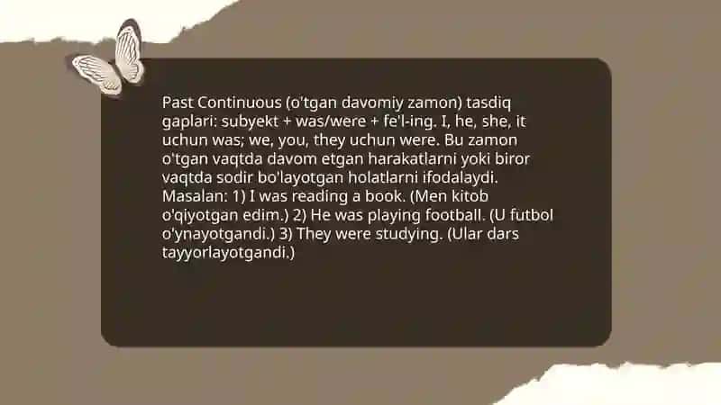 Past Continuous 4