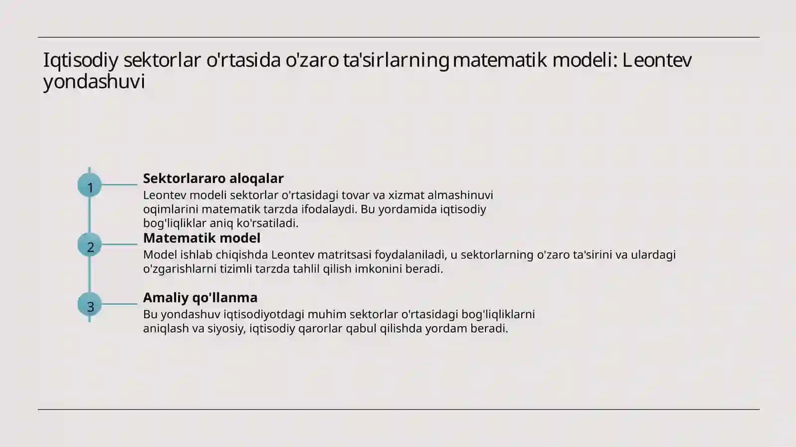 Leontev modeli 4