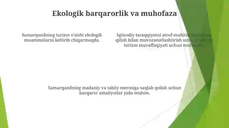 Самарканд туристик минтакаси ривожланиш тахлили Гавхарой 4