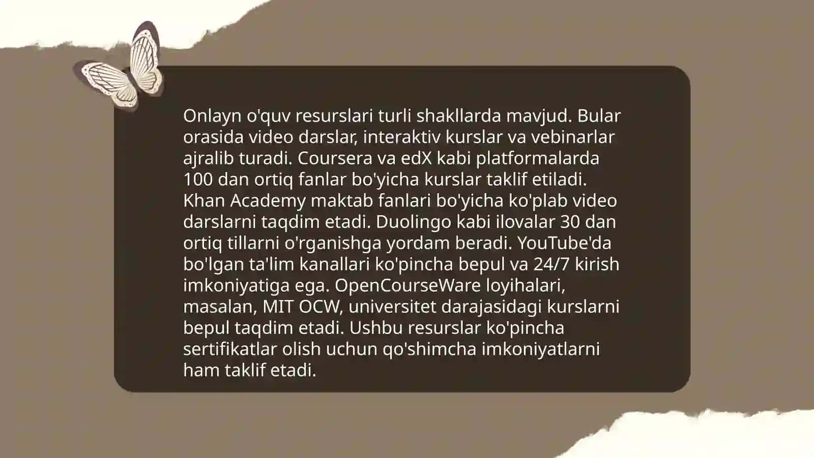 Internetda ta'lim olishning afzalliklari 4