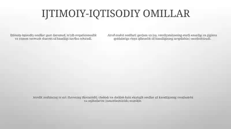 Tuberkulyoz Bilan Kasallanishda Atrof Muhit Omillarining Tasiri 4