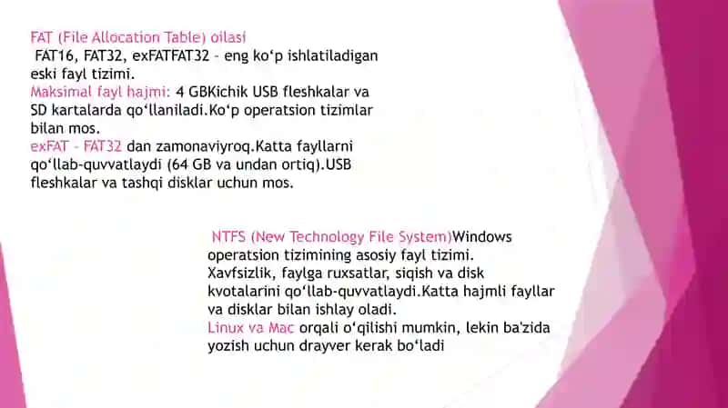 Fayltizimlarivama’lumotlarnisaqlash 4