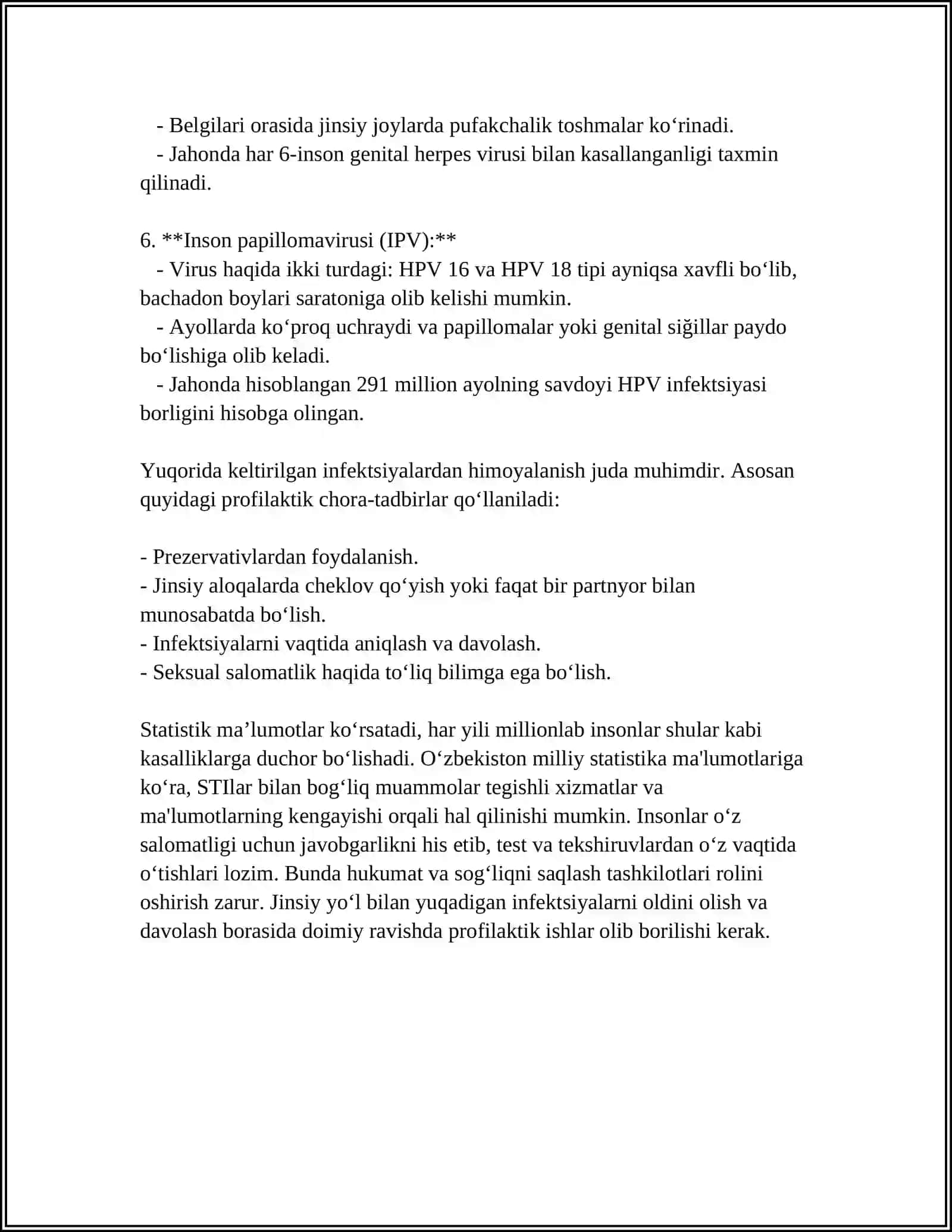 Jinsiy Kasalliklarning Yuqish Yo‘llari 4