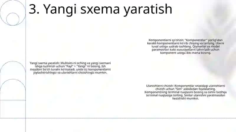 Multisim Dasturi Yordamida Sxemalar Yaratish 4