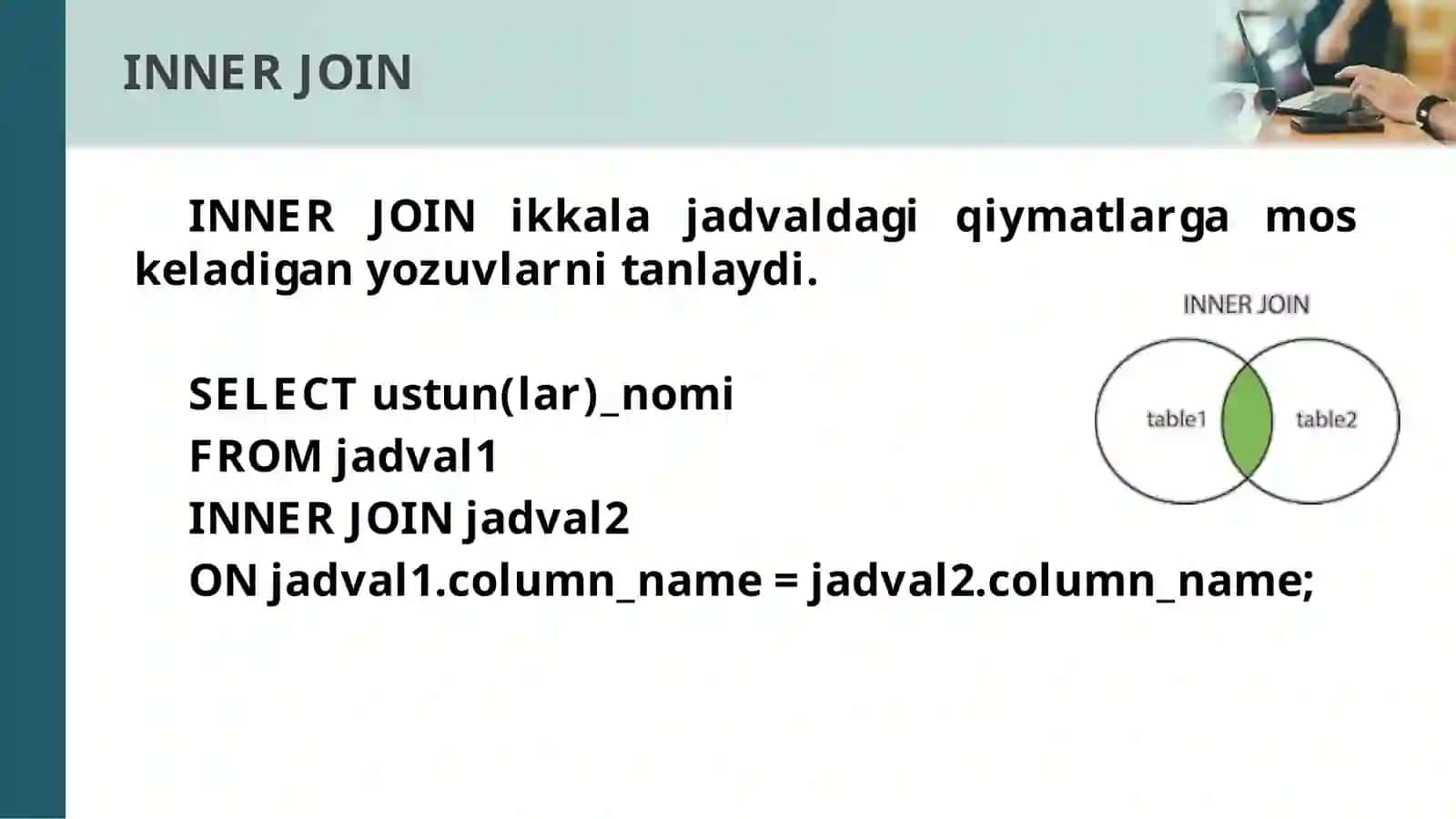 19-mavzu. JOIN larhaqida 4