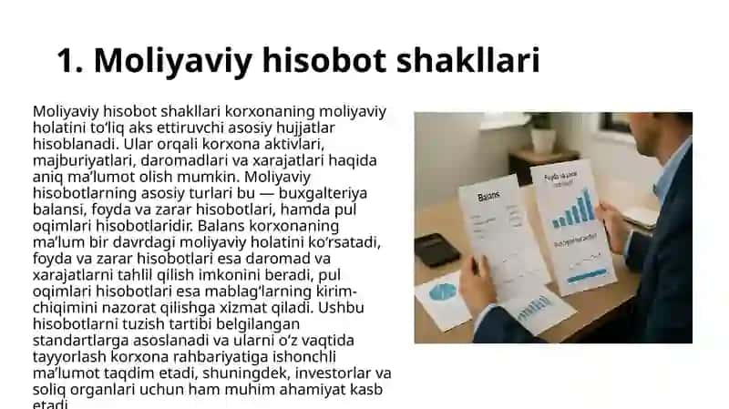 Moliyaviy va soliq hisoboti shakllarini tuzish tartibi 4