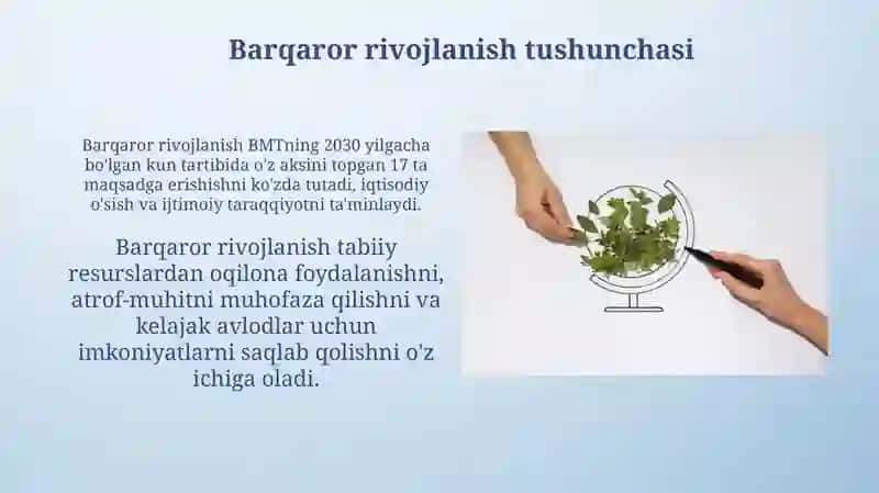 Barqaror rivojlanish konsepsiyasi 4