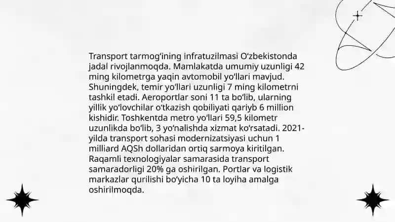 Jamoat transporti yo‘nalishlari tuzilmasi 4