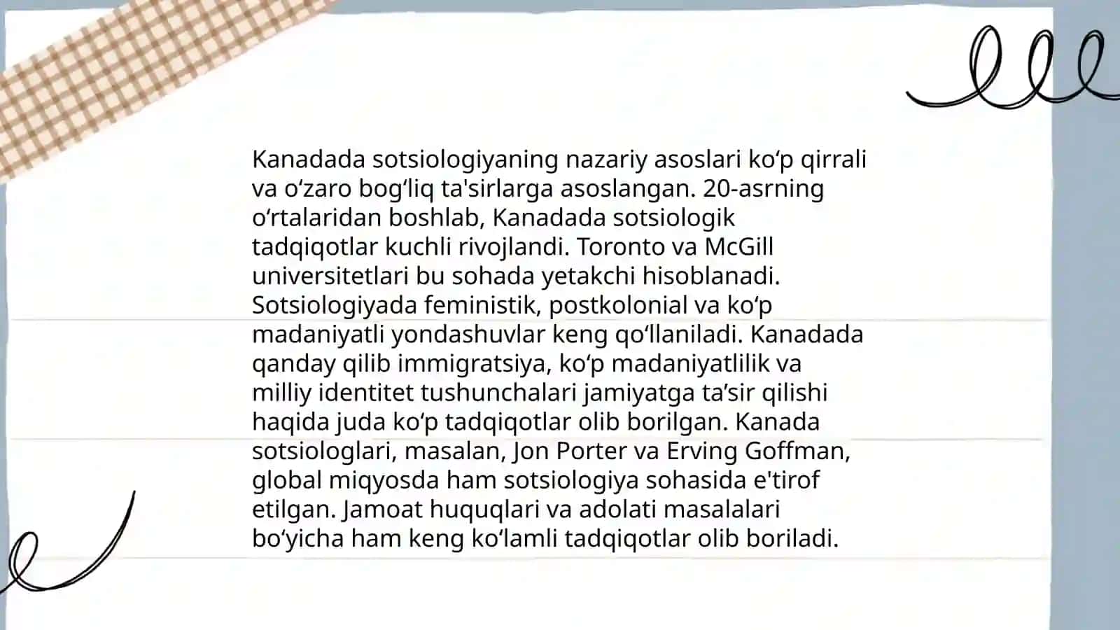 Kanadada sotsiologiya fanining rivojlanish bosqichlari 4