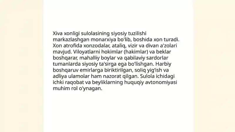 Xiva xonligi sulolasi 4